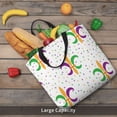 thumbnail image 5 of Pofeuu Mardi Gras Carnival1 Print Tote Bag for Women,Hobo HandBags with Zipper,Large Capacity Casual Shoulder Handbags with Inner Pockets, 5 of 7