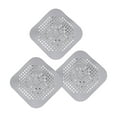 thumbnail image 4 of 2x 3 Uds Cubierta de Drenaje de Silicona Almohadillas Aislantes 14x14cm Protección de Drenaje Plegable Cubierta de Mango Antiescaldado para Lavabos de 2 piezas, 4 of 8