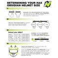 thumbnail image 4 of Casco de moto HAX OBSIDIAN integral con doble visera para adultos, 4 of 6