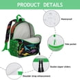 thumbnail image 4 of Roaring Jungle Dino Student Backpack – Artistic Watercolor Dinosaur Print with Colorful Nature Scene and Cute Baby Dino Pattern, 4 of 6