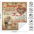 thumbnail image 4 of to My Wife Blanket from Husband, Valentine Throw Blanket, Wedding Anniversary Birthday Valentines Day Gifts for Wife, 4 of 6