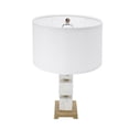 thumbnail image 2 of A&B Home Marble Cube Table Lamp with Gold Base and Body - 16"Dia. x 26.5"H - Gold/White, 2 of 6