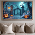 thumbnail image 5 of Halloween Theme Decorative Banner Spooky Atmosphere Jack o Lanterns Gate Design for Outdoor Decorating Holiday Party Night, 5 of 5