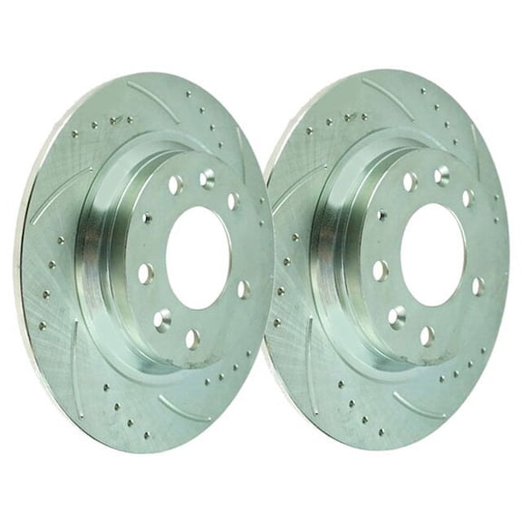 Rear Brake Rotor Set - Compatible with 2003 - 2013 Mazda 6 2004 2005 2006 2007 2008 2009 2010 2011 2012
