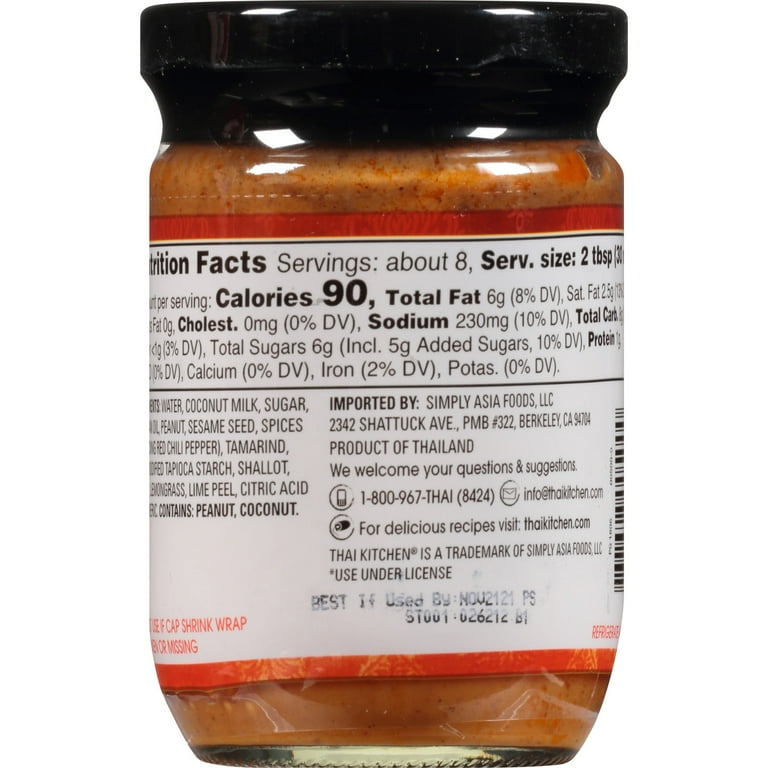 Thai Kitchen Gluten Free Peanut Satay Sauce, Fl Oz, 53 OFF