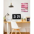 thumbnail image 3 of Pink Motivational Wall-Decor - Inspirational Canvas Poster - Inspirational Wall Art For Bedroom Girls Ready To Hang Size 16" x 12", 3 of 6
