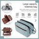 thumbnail image 5 of Bolsas de maquillaje de PU Bolsa de cosméticos impermeable portátil para regalos de vacaciones (Azul) Tmvgtek Cuidado Belleza, 5 of 8