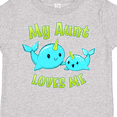 thumbnail image 4 of Inktastic My Aunt loves me- cute narwhal Boys or Girls Toddler T-Shirt, 4 of 5