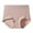 c01Pink, variant on LNWUY Women's Lightweight Breathable Compression Cotton Underwear High Waisted Full Coverage Solid Color Panties Purple XXL