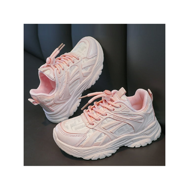 Soft top pink trainers