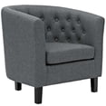 thumbnail image 2 of Modway Prospect Upholstered Fabric Armchair in Gray, 2 of 6
