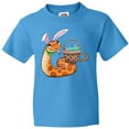 thumbnail image 3 of Inktastic Easter Cute Snake with Basket and Bunny Ears Youth T-Shirt, 3 of 5