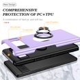thumbnail image 5 of Casetego for Google Pixel 8 Case,Military Grade Rugged Armor Shockproof Heavy Duty Protective Cover for Magnetic Ring Kickstand Phone Case,Purple, 5 of 6