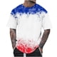 thumbnail image 1 of Camisetas de Cuello de la Tripulación de los Hombres de Poliéster Impreso en Seco Rápido, Cuello Redondo de Corte 3D para Gimnasio, Carrera, Ciclismo Y Ocasional, 1 of 5