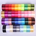 thumbnail image 4 of 22 metros/rollo de cintas de satén de 4 cm para manualidades, lazos, papel de regalo, vino, rojo, naranja, amarillo, verde, azul, morado, negro, gris, dorado y blanco, 4 of 5