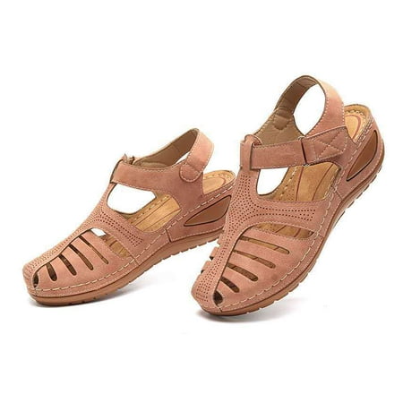 

Women s Sandals Wedge Summer Bohemian Hollow Out Slip On Flats Ladies Wedge Platform Sandals for Women Dressy A8