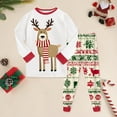 thumbnail image 2 of Caqnni Childrens Christmas Set Little Boy Girls Child Pajamas Sets Cotton Toddler Pjs Long Sleeve Pyjamas Christmas Snowman Sleepwear Xmas Jammies(8-9 Years,Red), 2 of 8
