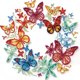thumbnail image 1 of Pintura de diamante parcial forma especial taladro flor mariposa difracción 30x30cm, 1 of 9