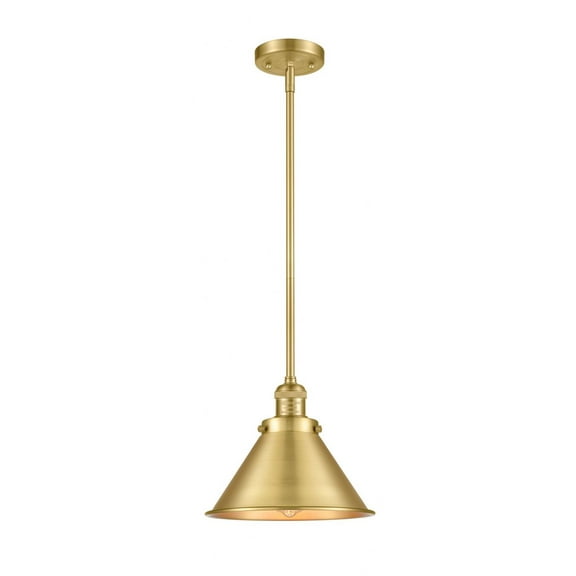 Innovations Lighting Briarcliff - 1 Light 10" Mini Pendant Satin Gold