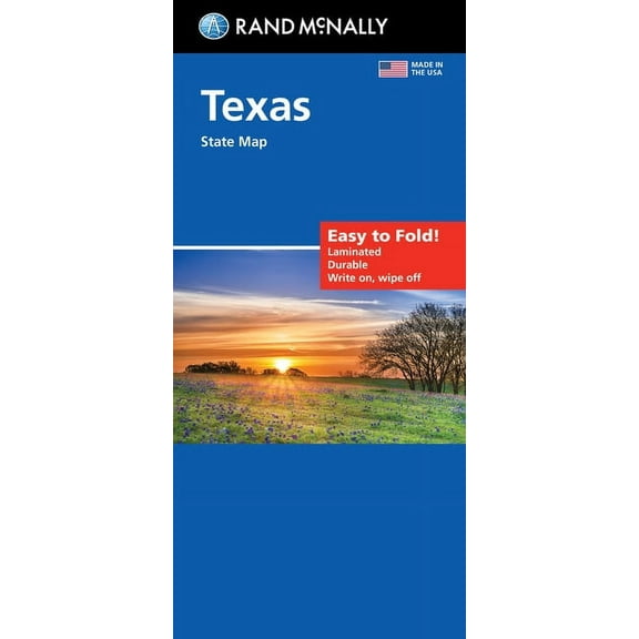 Rand McNally Easy to Fold: Texas State Laminated Map, (Paperback)