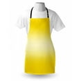 thumbnail image 3 of Ombre Apron Positive Summer Vivid Season Beach Heat Sun Summer Inspired Modern Digital Design Print, Unisex Kitchen Bib Apron with Adjustable Neck for Cooking Baking Gardening, Yellow, by Ambesonne, 3 of 3