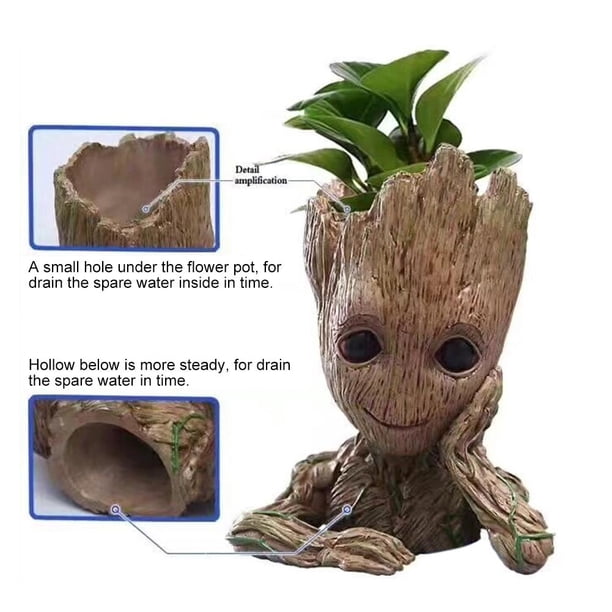 Maceta de bebé Figuras de acción lindas Juguete Pen Pot Holder Hero Model Vessel Sywqhk Libre de BPA