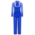 thumbnail image 2 of TTAO Kids Girls Full Body Leotard One Piece Gymnastics Skating Romper Latin Jazz Overalls Long Sleeve Unitard Blue 10, 2 of 7