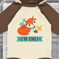 thumbnail image 4 of Inktastic 1st Birthday Woodland Fox 1 Year Old Boys or Girls Long Sleeve Baby Bodysuit, 4 of 5