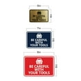 thumbnail image 5 of Signs ByLITA Classic Framed Be Careful With Your Tools Sign (Black /Gold) - Small, 5 of 6