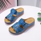 thumbnail image 3 of Zapatos Plataforma para Mujer Sandalias Cuña Vintage Con Punta Abierta Viajar Junto Al Mar, 3 of 7