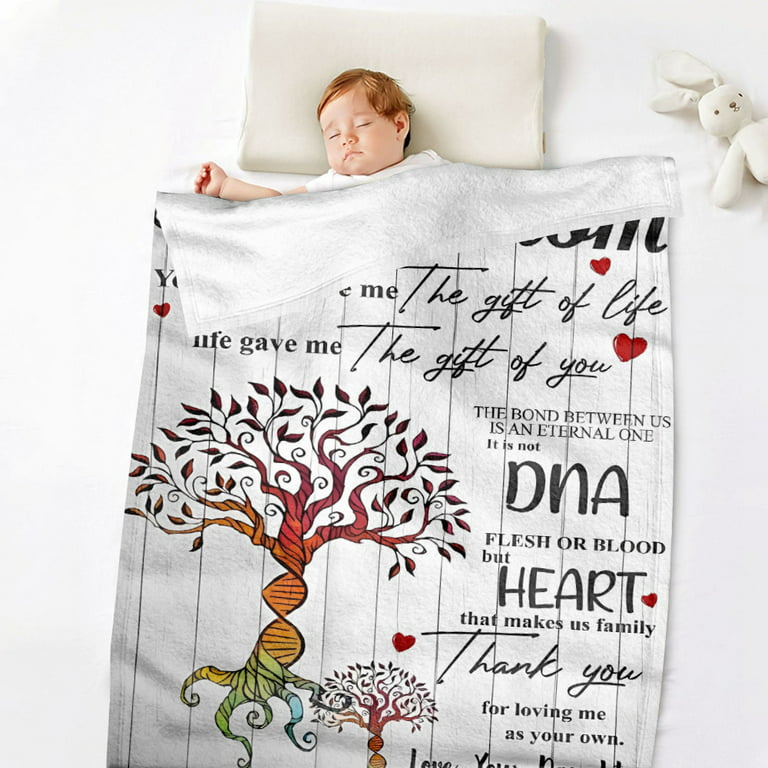 Mother's day gift,blanket for mom with love words and quotes and thanks  from son or daughter,perfect for seniors,seniors,older mothers/XS-100*150cm