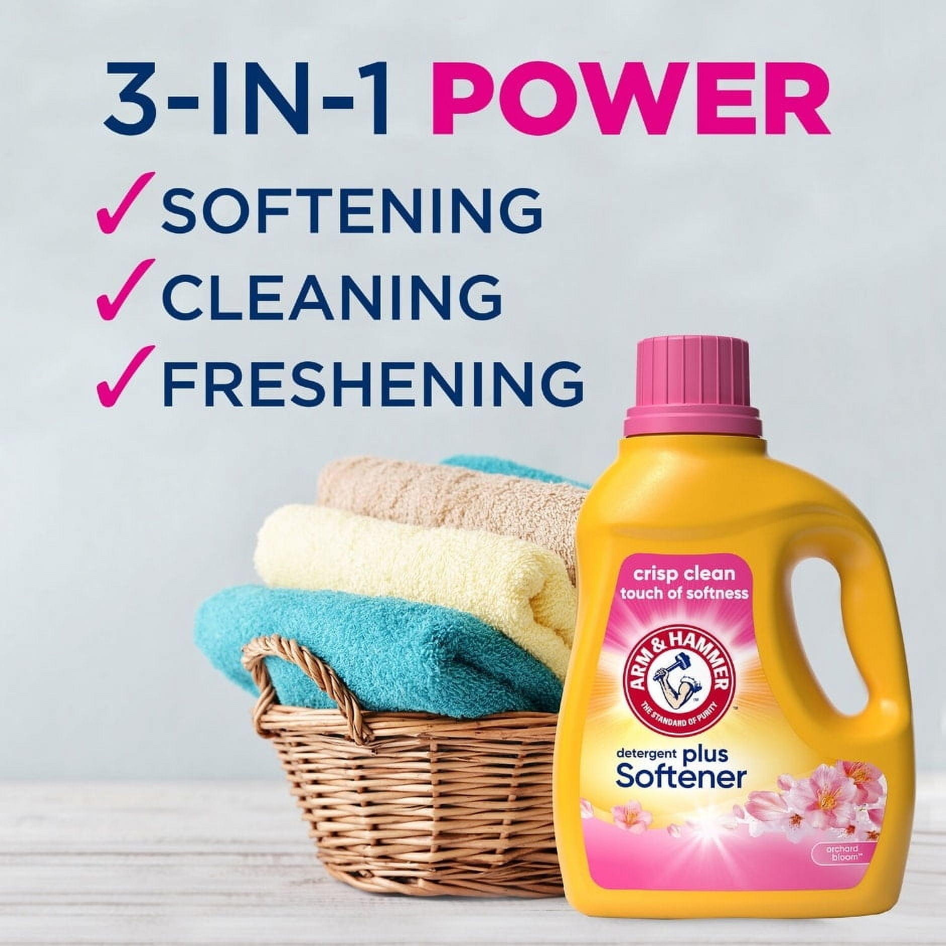 ARM & HAMMER Orchard Bloom Liquid Laundry Detergent Plus Softener
