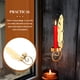 thumbnail image 3 of GOOHOCHY Candelabro de pared de metal con forma de hoja, candelabros de pared, 3 of 8