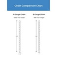 thumbnail image 4 of Accessory Chain - 10' of 9 Gauge Chain in Brushed Nickel, 4 of 5