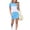 Light Blue, variant on Girls 2 Piece Outfits Summer Clothes T Shirt Short Sleeve and Casual Short Kids Clothing Sets Green Size 12