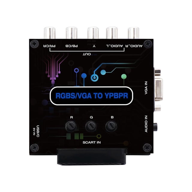 Consola de juegos RGBS VGA SCART A YPBPR Convertidor de diferencia de color Likrtyny Para estrenar