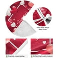 thumbnail image 2 of FMSHPON PinkRed Hearts Xmas Christmas Tree Skirt Stand Mat for Holiday Party Decoration Indoor Outdoor 36 inches, 2 of 6