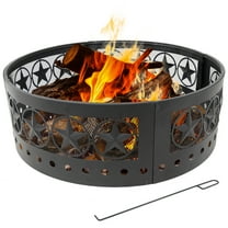 Sunnydaze Four-Star 36" Round Steel Heavy-Duty Fire Pit Ring