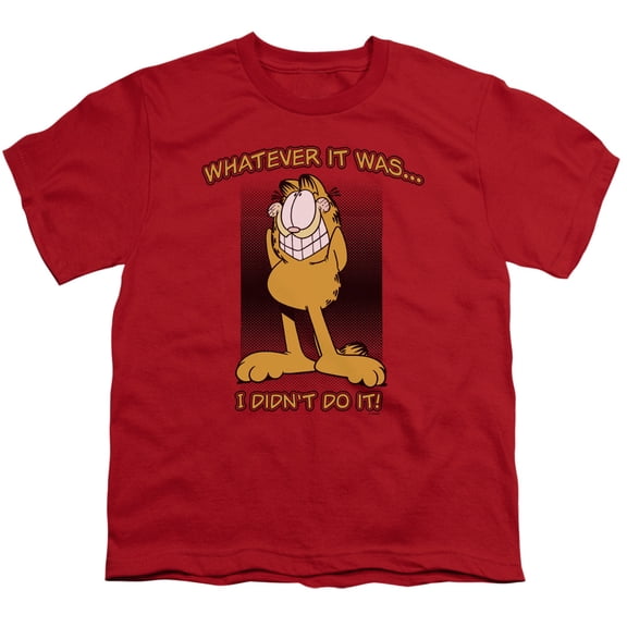 Garfield - I Didnt Do It - Youth Short Sleeve Shirt - Large