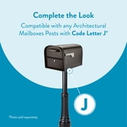 Architectural Mailboxes Oasis 360 Locking Post Mount Mailbox, Rubbed Bronze