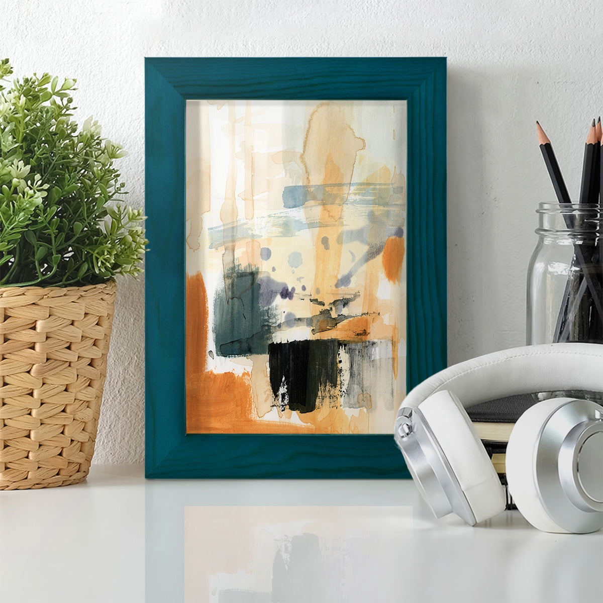 Seria III - Framed Print w/glass - Ocean Blue