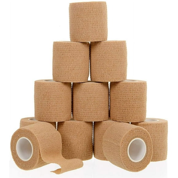 Bandage Wrap Self Adhesive Bandage Wrap Breathable Cohesive Bandage Wrap Rolls Athletic Elastic Self Adherent Wrap for Sports Injury,Wrist, Knee, Ankle Sprains and Swelling