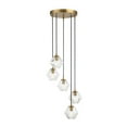 thumbnail image 2 of Trade Winds Lighting 5-Light Chandelier In Natural Brass, 2 of 6