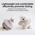 thumbnail image 7 of Cat Recovery Collar Lightweight Soft E-Collar for Cats After Surgery Adjustable Light Blue Medium Protective Cone To Stop Licking and Scratching Pet Neck Cone, 7 of 7