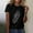 Black, variant on Ukumplol Womens Short Sleeve Tops Spring Tops for Women Summer Tops Women's Feather Print Shirt Short Sleeve Round Neck T Shirt Fashion Top Clothes Going Out Tops Womens T Shirts Black L