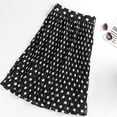 thumbnail image 5 of RYKJLWY Skirts for Women Womens Fashion Casual Polka Dot Pleated High Waist Midi Skirt Flared Skater Swing Holiday Faldas Largas De Mujer Para Iglesia (Black,Xl), 5 of 5