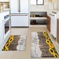 thumbnail image 4 of Sunflower Kitchen Rugs Non-Slip Kitchen Mat Set of 2 Washable Kitchen Rug Runner Rubber Backed Kitchen Floor Mats Sunflower Decor, 4 of 5