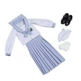 thumbnail image 4 of Conjunto de uniforme escolar a escala 1/6, disfraz de manga larga, moda, elegante, cosplay, acción azul claro, 4 of 7