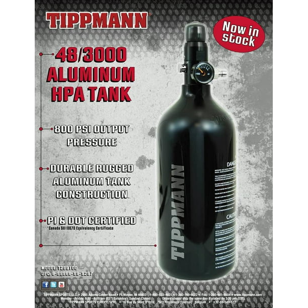 Tippmann 48/3000 Aluminum Paintball HPA Tank