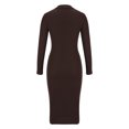 thumbnail image 6 of ShomPort Women's Deep V-Neck Long Sleeve Lounge Long Dress Bodycon Maxi Dresses Cocktail Wedding Guest Dress, 6 of 8